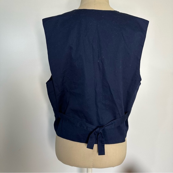 Vintage Christmas Teddy Bear Vest medium - Picture 3 of 16